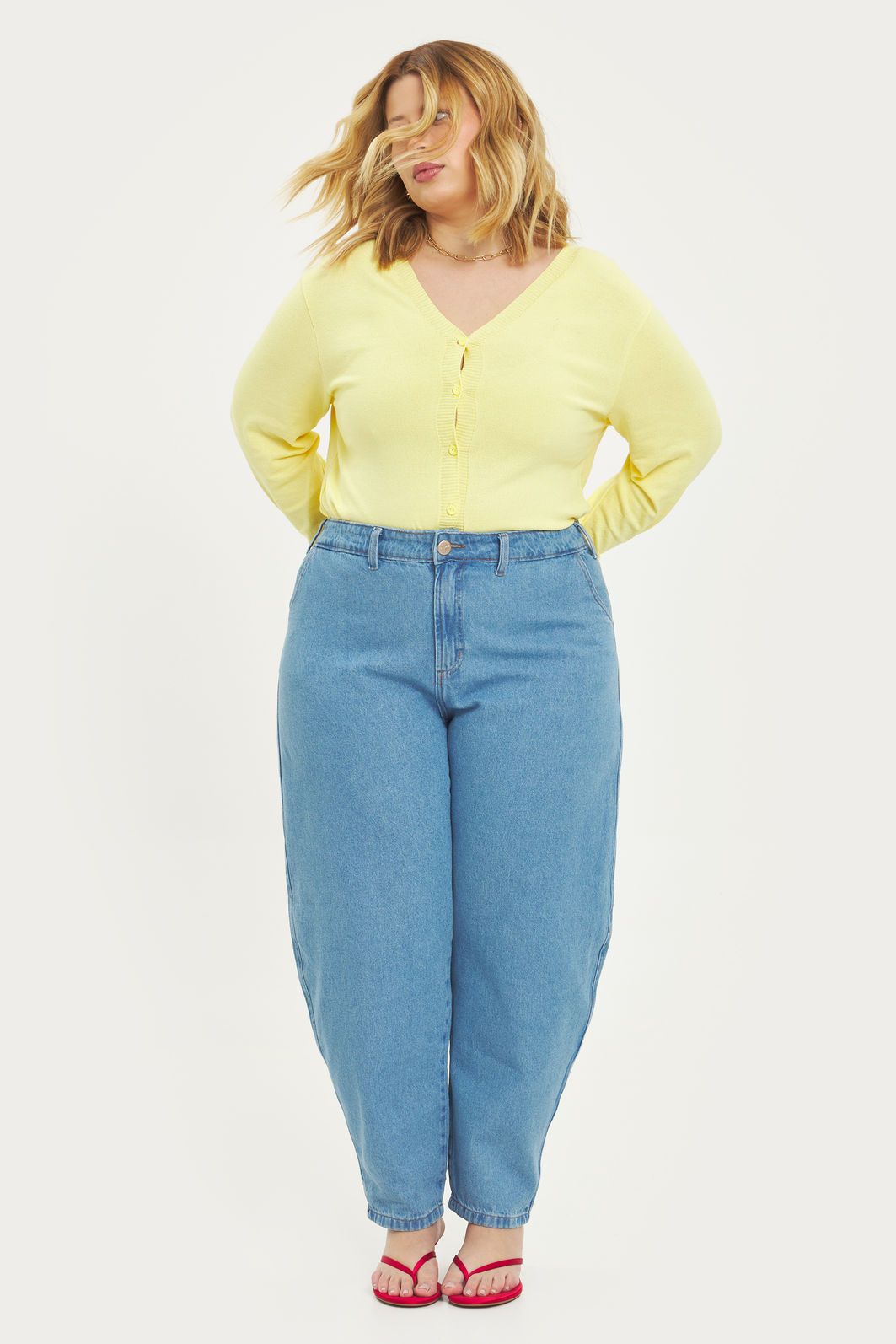 Calça Barrel Alice Jeans Calça Barrel Alice Jeans