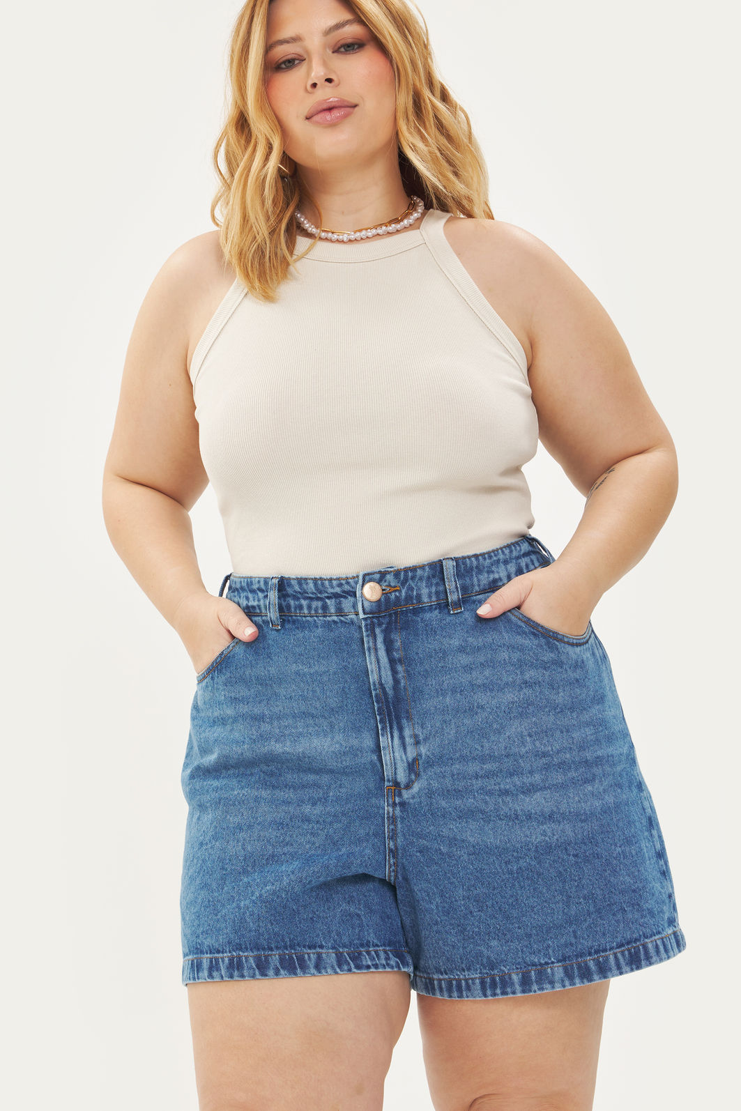 Short Vintage Tessália Jeans