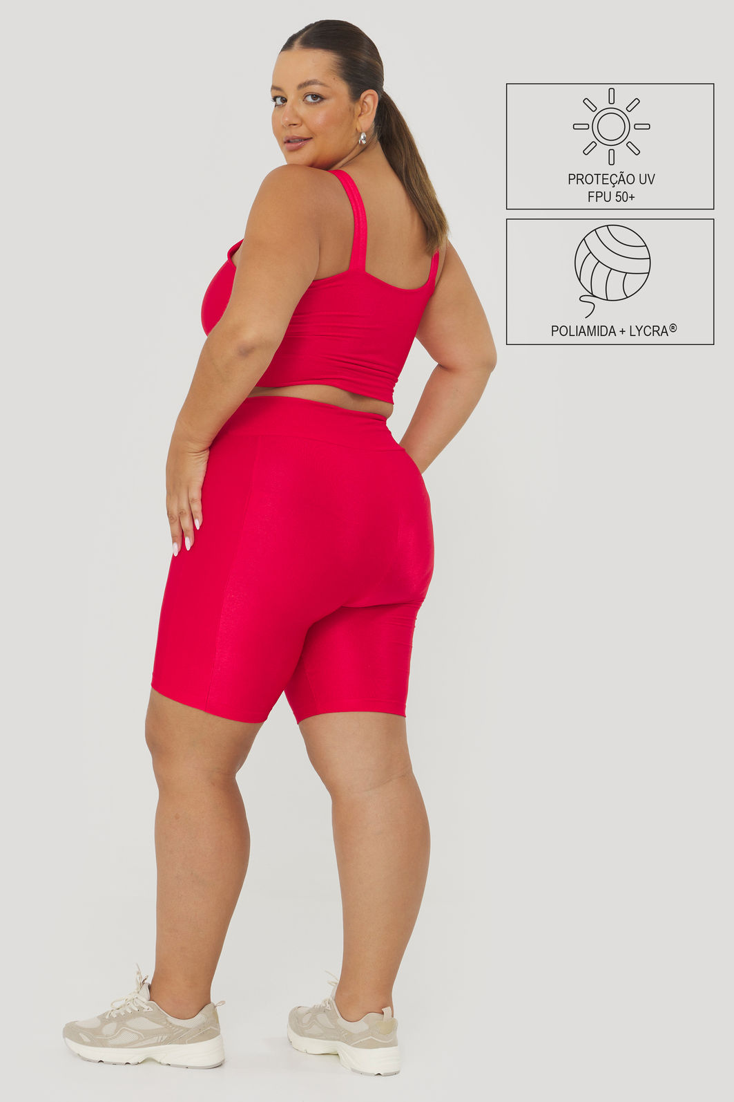 Bermuda Esportiva Euforia Vermelho Bermuda Esportiva Euforia Vermelho