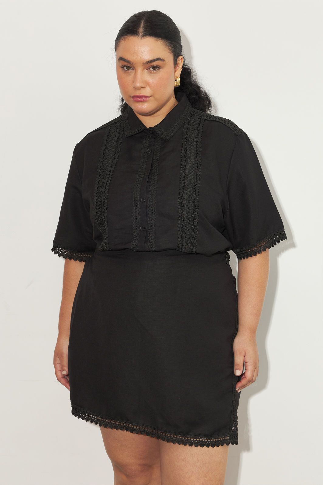 Camisa De Linho Hortência Preto