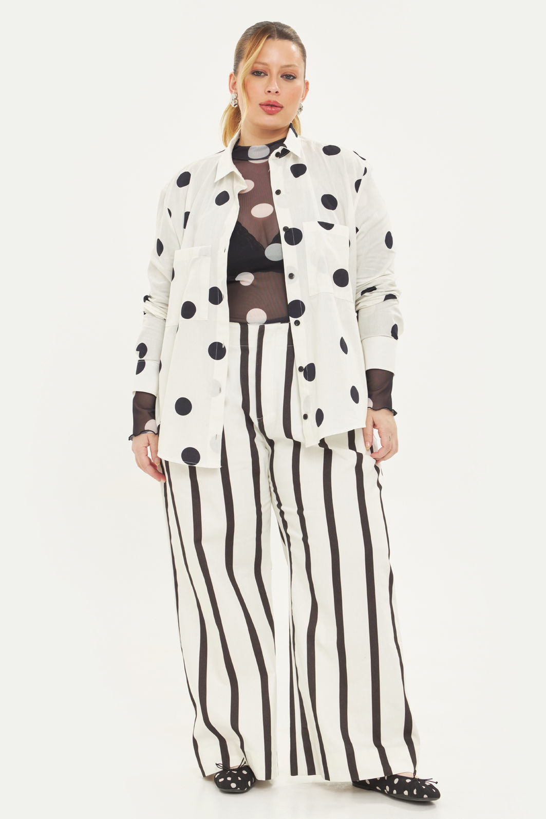 Camisa Oversized Eudora Poá