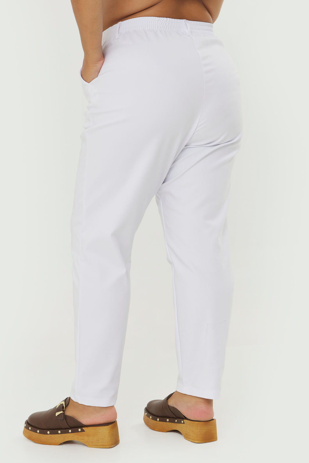 Calça De Alfaiataria De Algodão Fiorella Branco Calça De Alfaiataria De Algodão Fiorella Branco