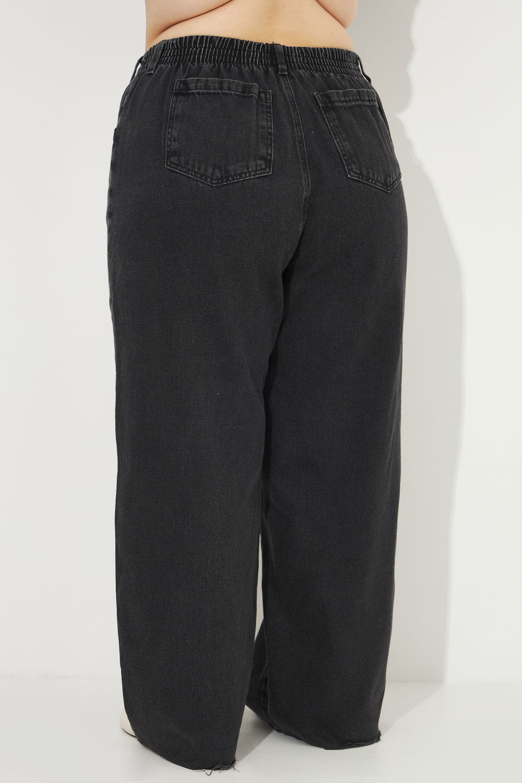 Calça Wide Leg Jeans Penélope Preto Calça Wide Leg Jeans Penélope Preto