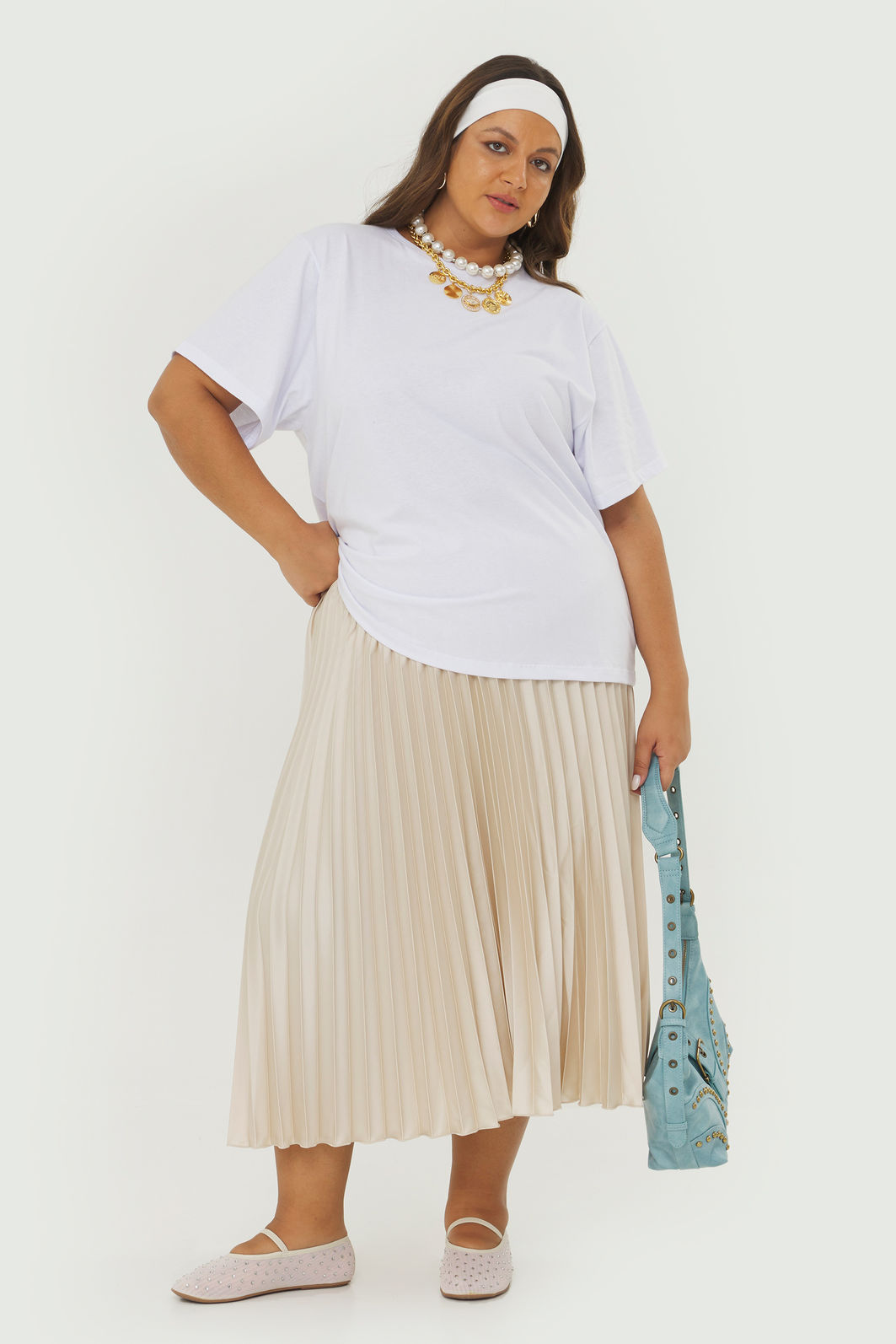 T-Shirt Malha Confort Básica Nina Branco