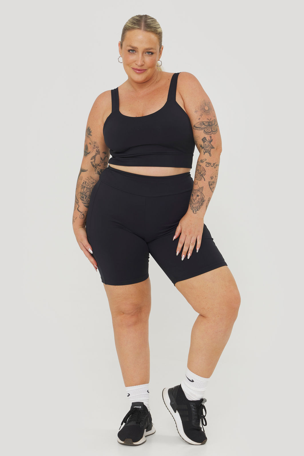 Top Esportivo Alta Sustentação Safari Preto