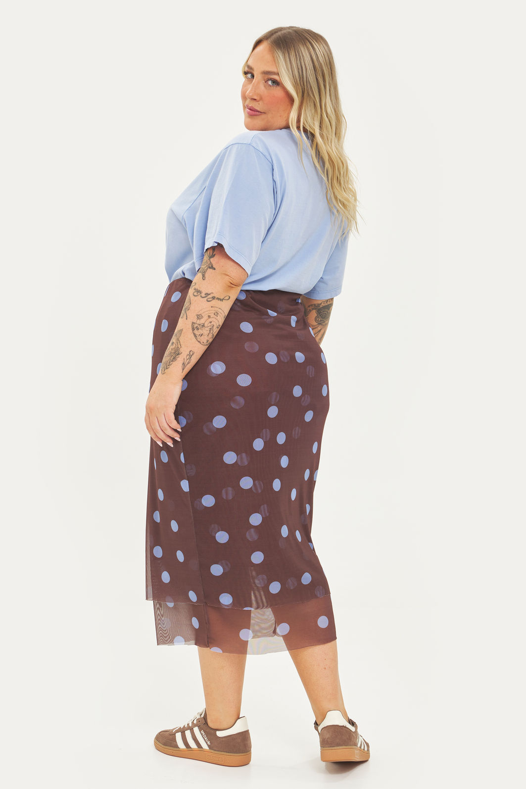 T-shirt Marmorizada Azul Do Mar Azul T-shirt Marmorizada Azul Do Mar Azul