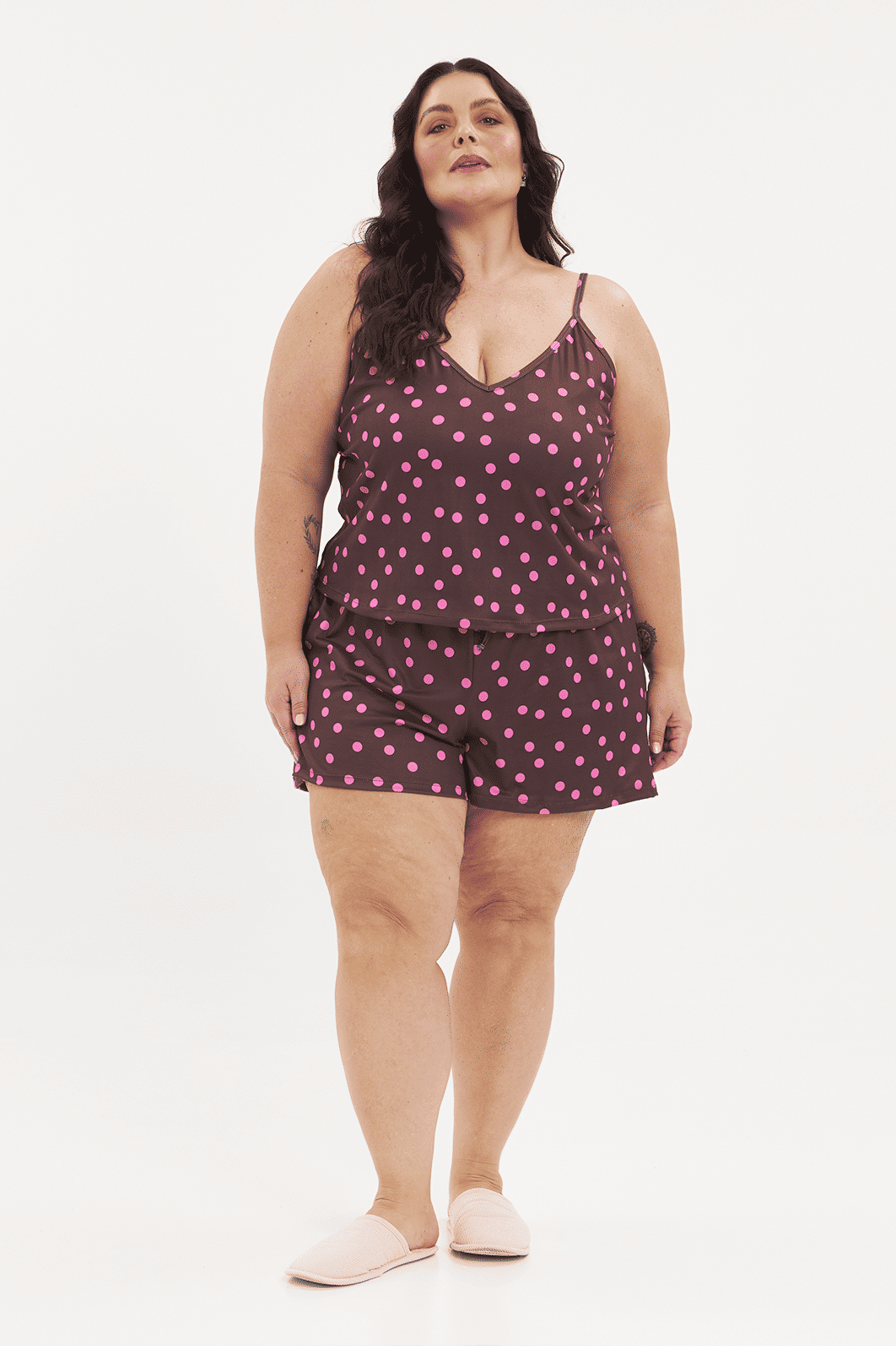 Conjunto Pijama Short Doll Berenice Poá Conjunto Pijama Short Doll Berenice Poá