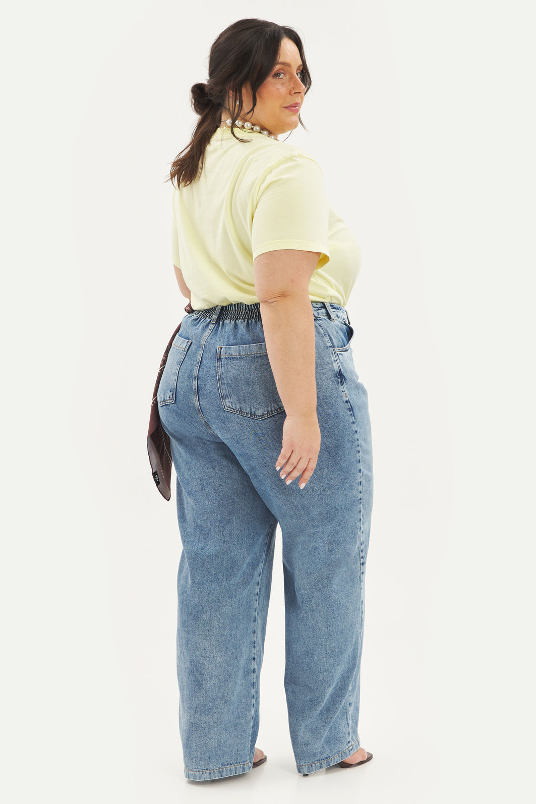 Calça Reta Dalila Jeans Calça Reta Dalila Jeans