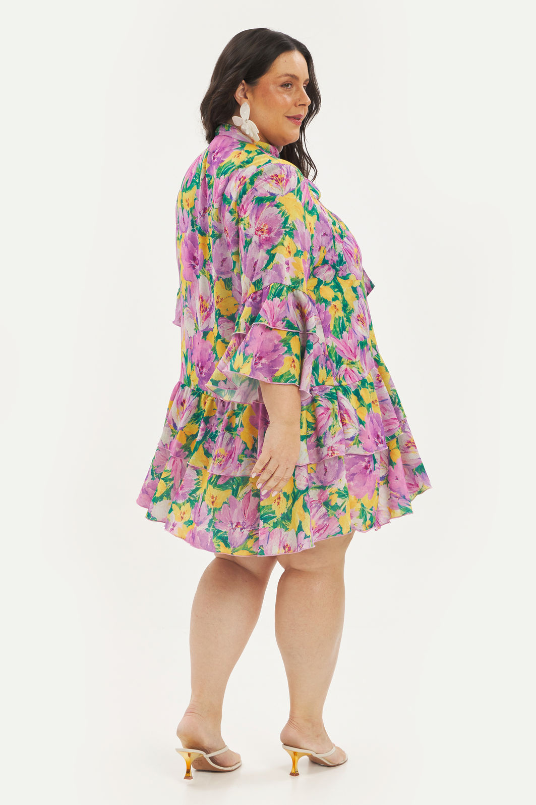 Vestido Com Laço Flávia Floral Vestido Com Laço Flávia Floral