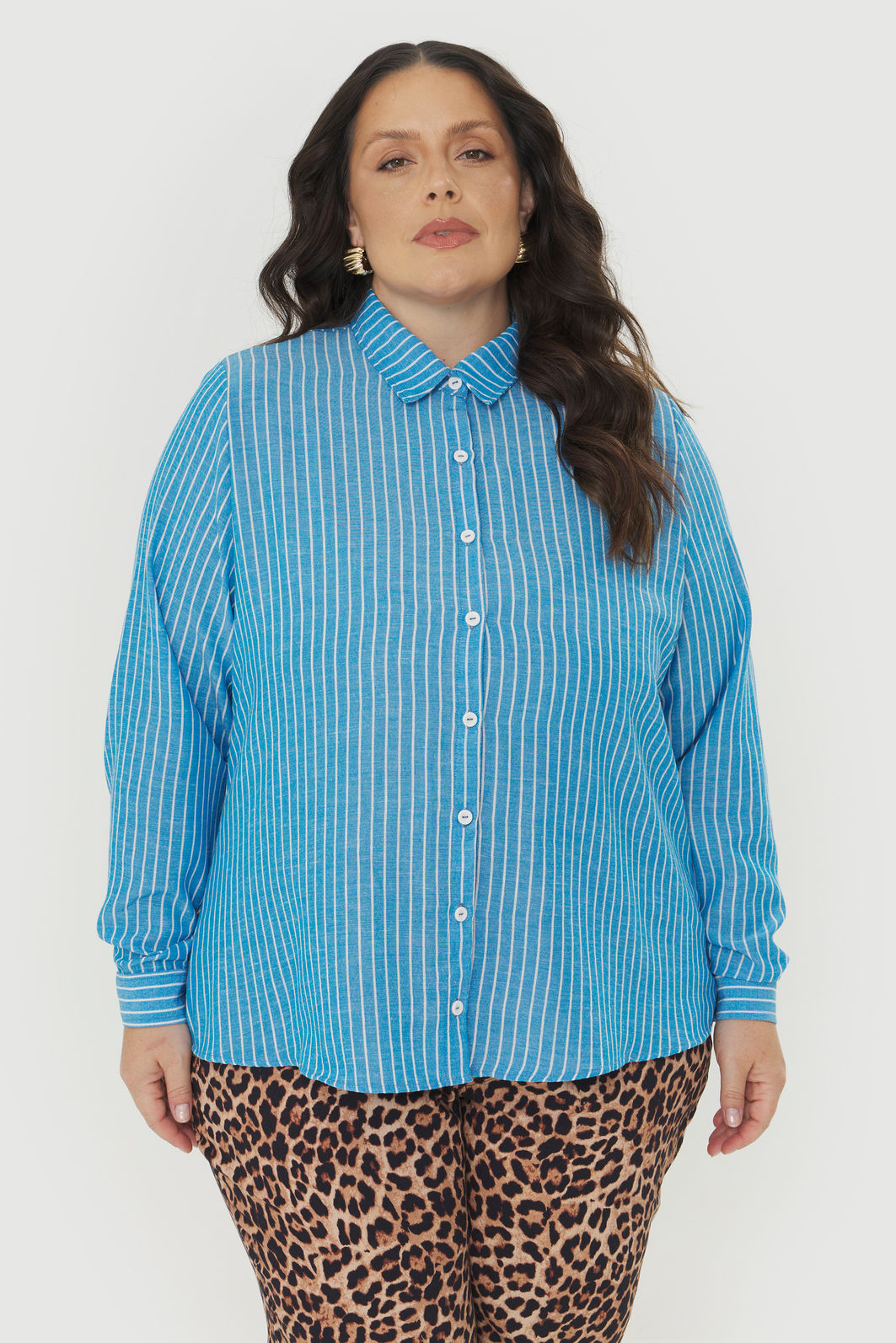 Camisa Oversized Raíssa Listrado Camisa Oversized Raíssa Listrado