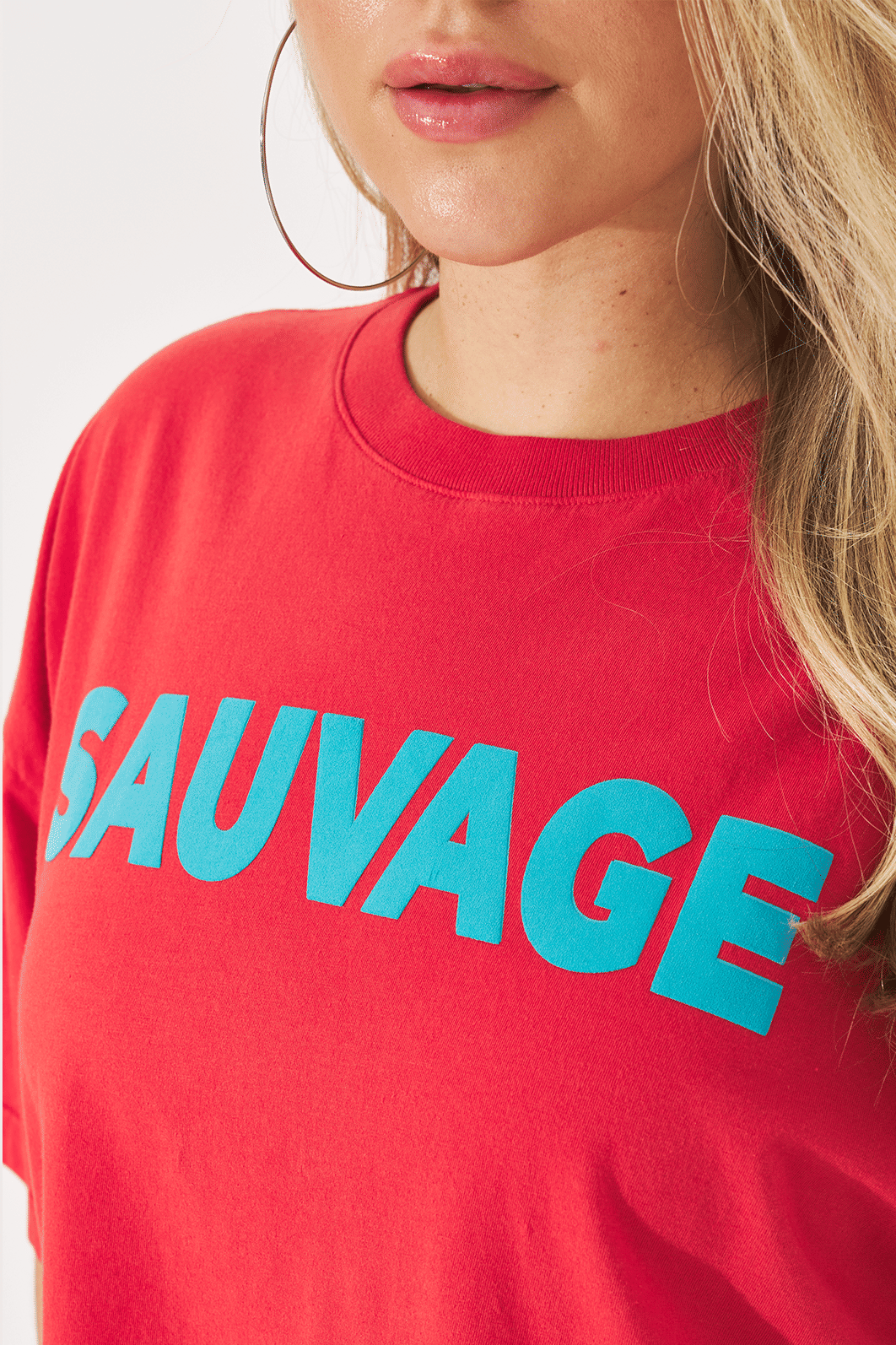 T-shirt Boxy Sauvage Vermelho T-shirt Boxy Sauvage Vermelho