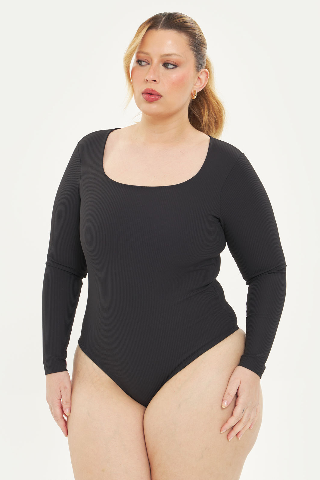 Body Manga Longa Jolie Preto Body Manga Longa Jolie Preto