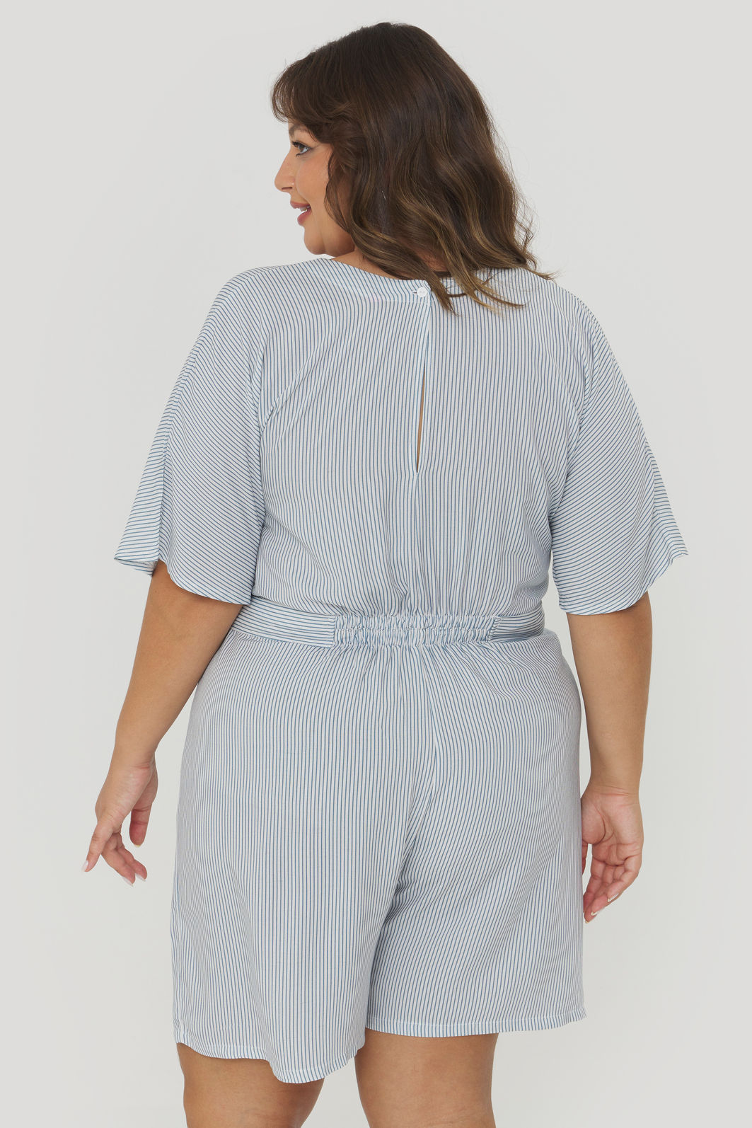 Macaquinho Short Saia Joaquina Listrado Macaquinho Short Saia Joaquina Listrado