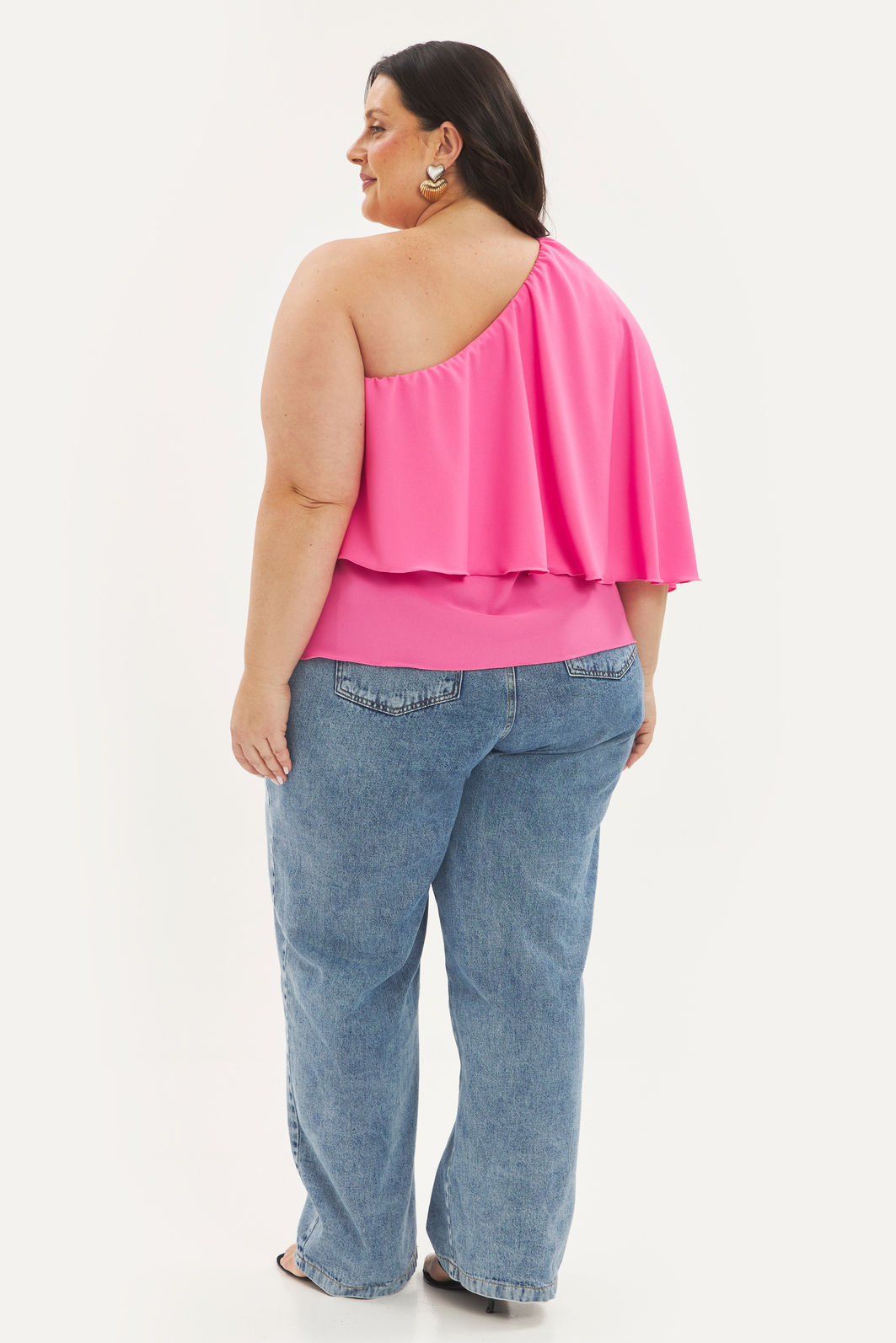 Blusa Um Ombro Só Luísa Rosa Blusa Um Ombro Só Luísa Rosa
