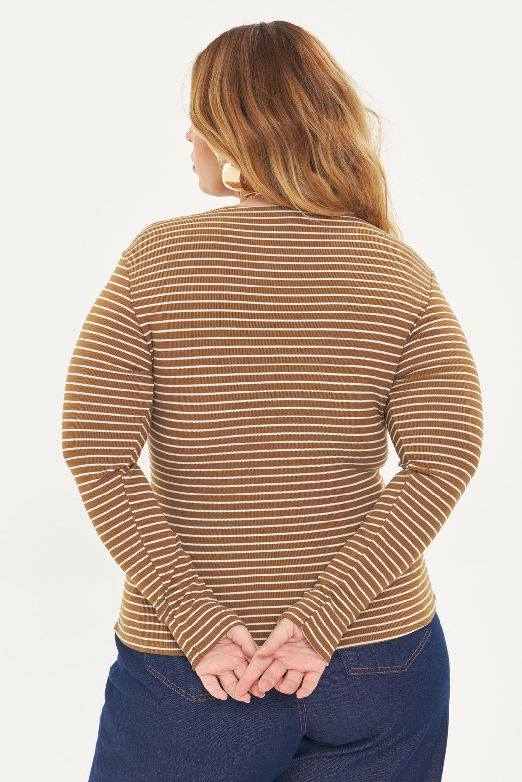Blusa Manga Longa Safira Listrado