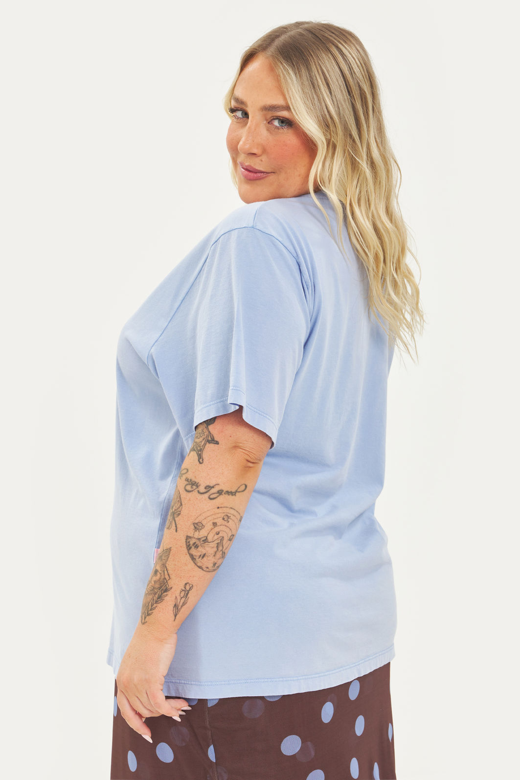 T-shirt Marmorizada Azul Do Mar Azul T-shirt Marmorizada Azul Do Mar Azul