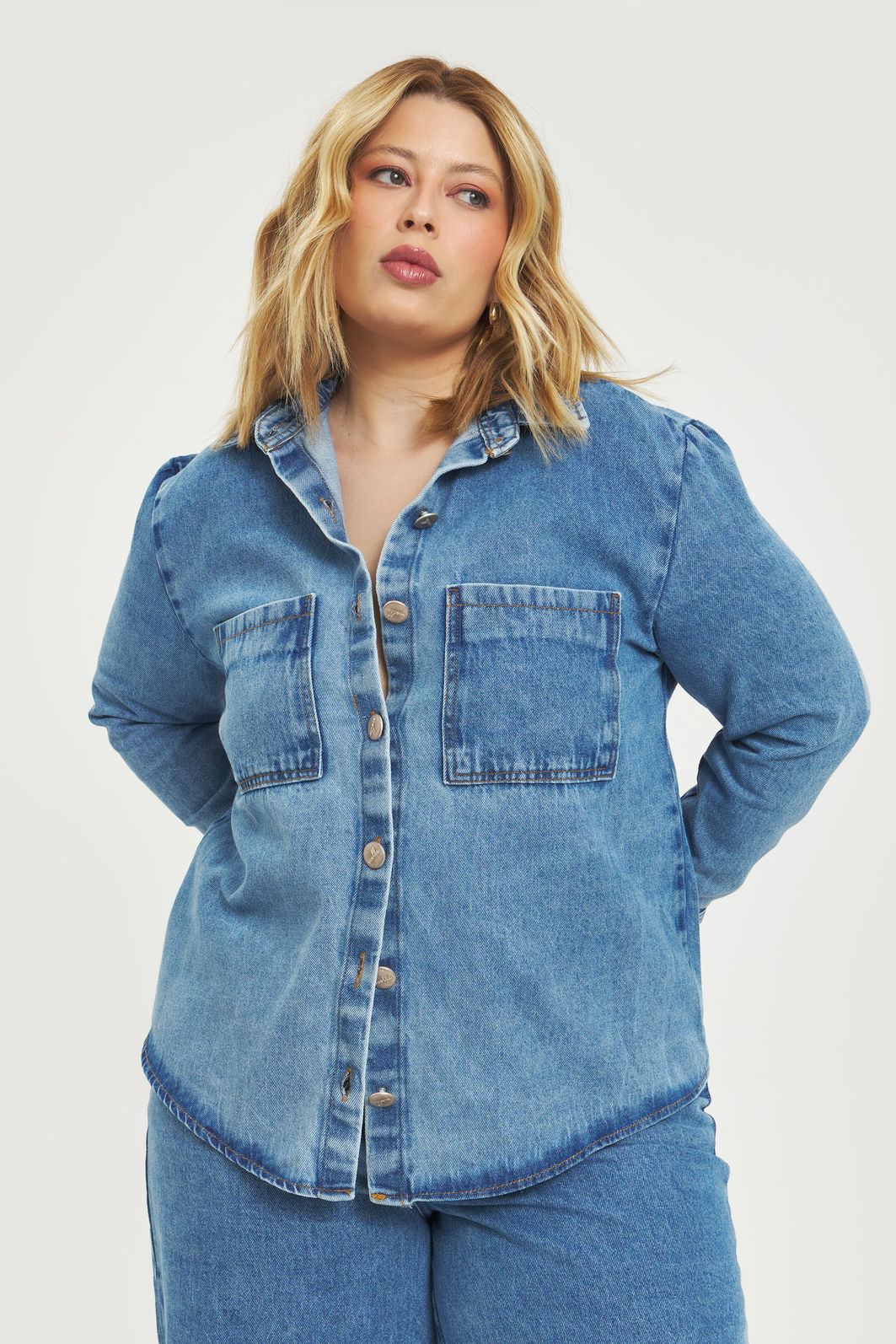 Camisa Oversized Geovanna Jeans Camisa Oversized Geovanna Jeans