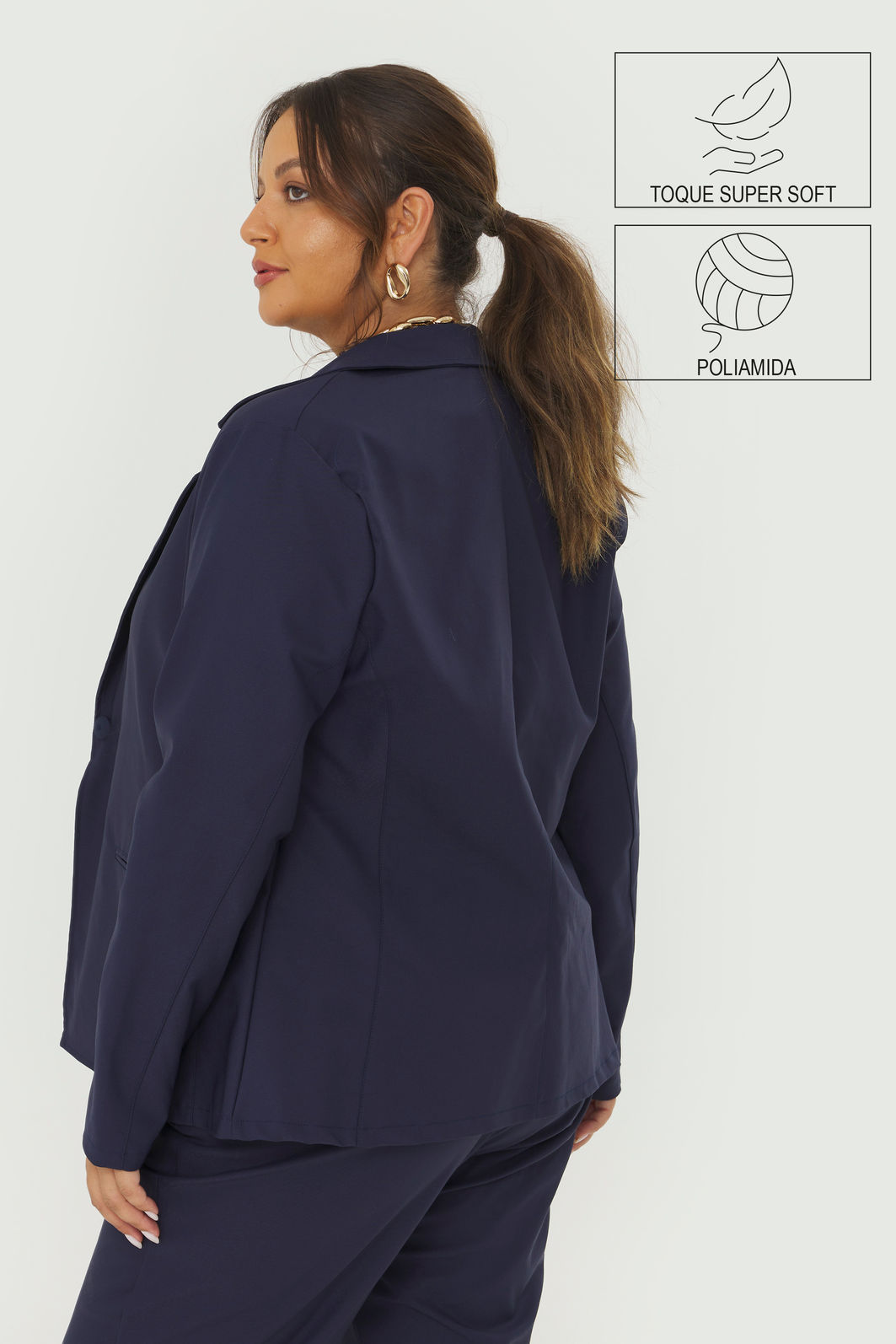 Blazer De Alfaiataria Fiorella Marinho