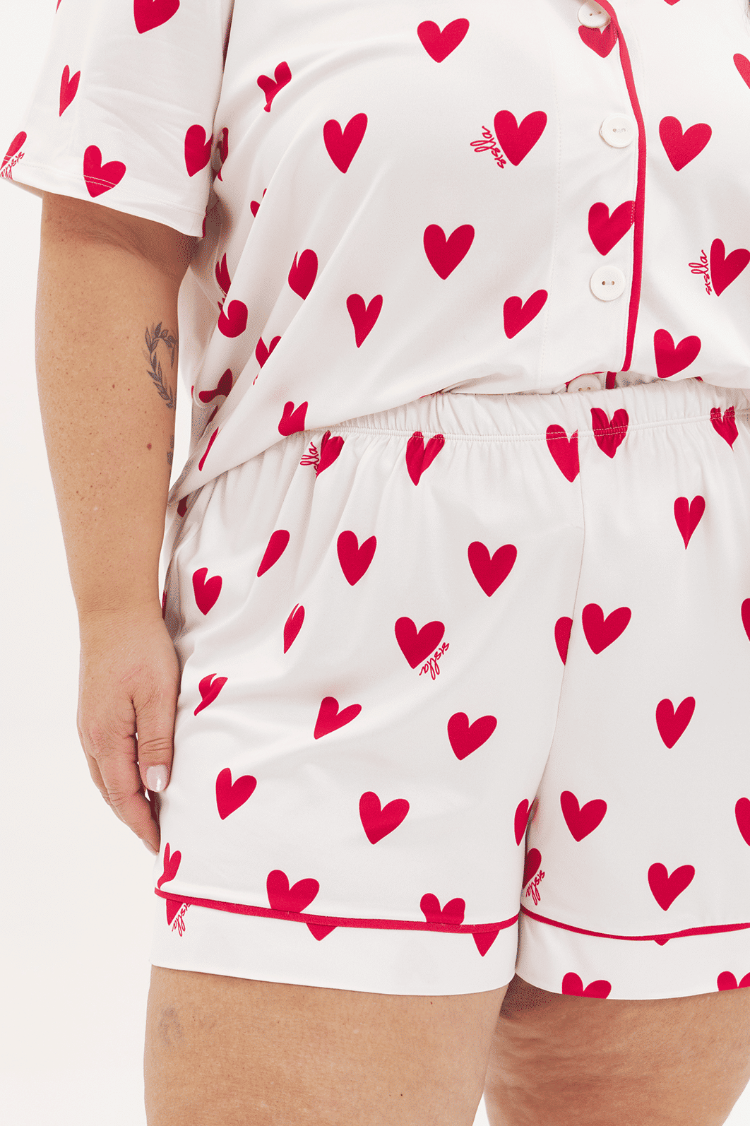 Conjunto Pijama Americano Curto Amour Conjunto Pijama Americano Curto Amour
