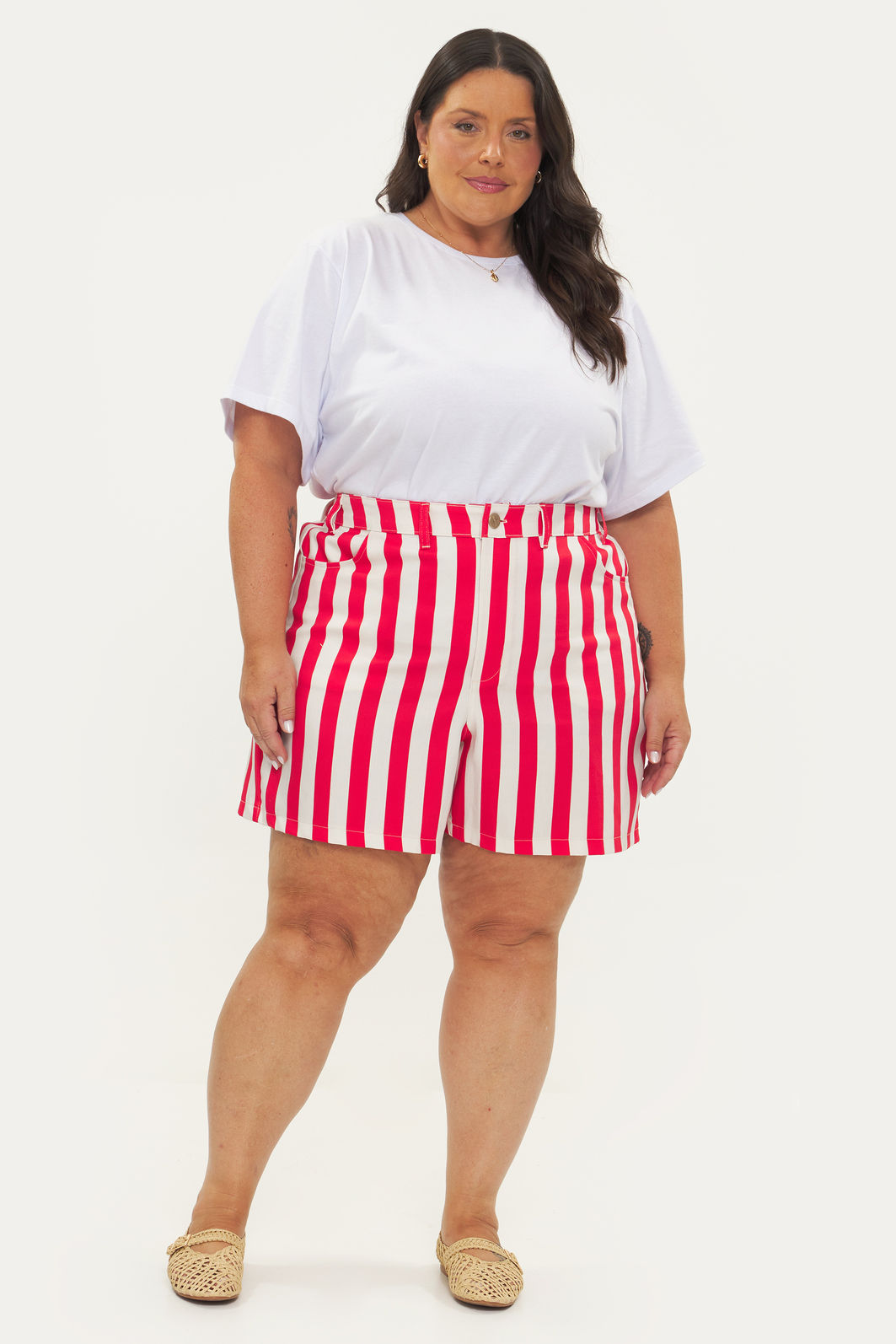 T-Shirt Malha Confort Básica Nina Branco