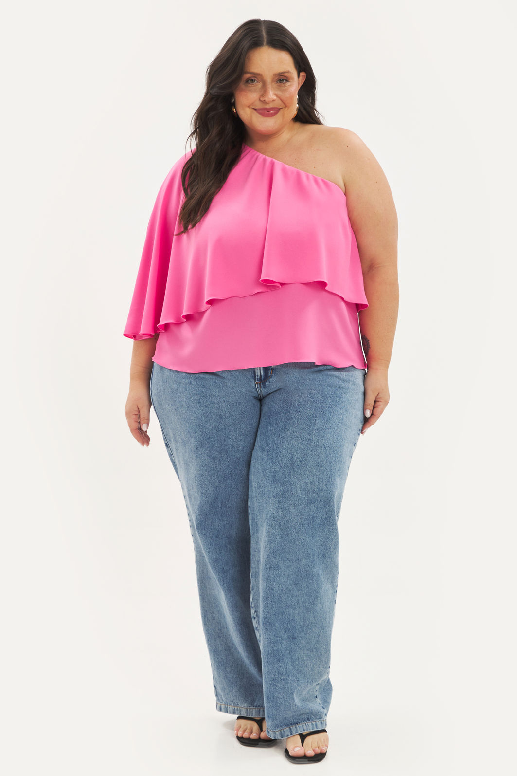 Blusa Um Ombro Só Luísa Rosa Blusa Um Ombro Só Luísa Rosa
