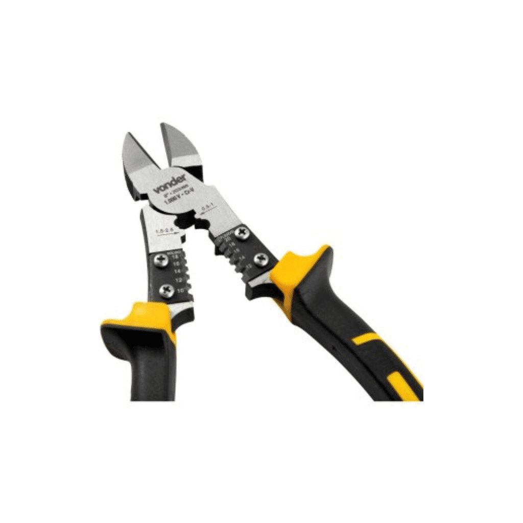 ALICATE CORTE DIAGONAL 8" ELETR MULTIFUNCAO VONDER ALICATE CORTE DIAGONAL 8" ELETR MULTIFUNCAO VONDER