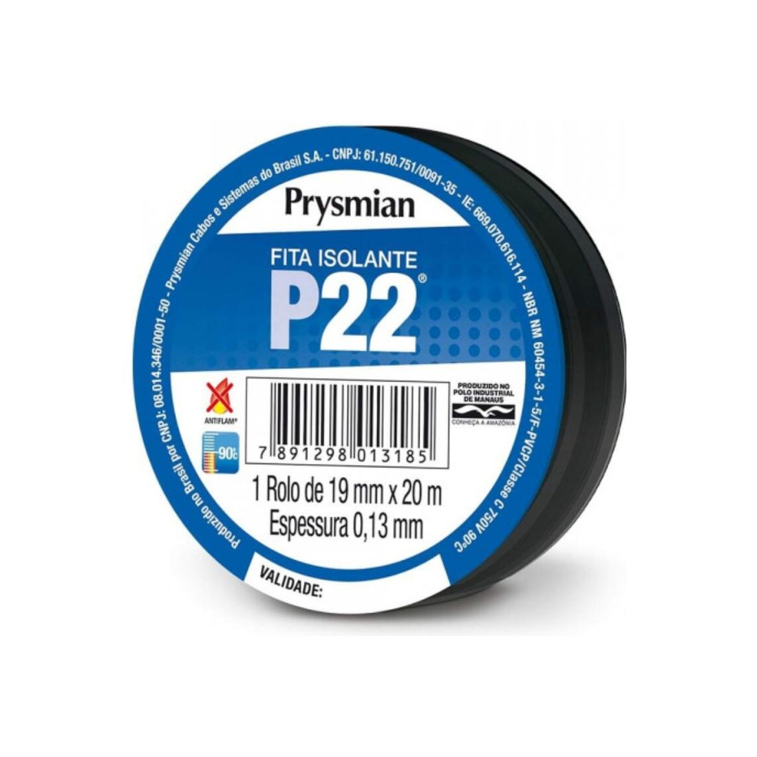FITA ISOLANTE P22 20M X 19MM PRYSMIAN FITA ISOLANTE P22 20M X 19MM PRYSMIAN