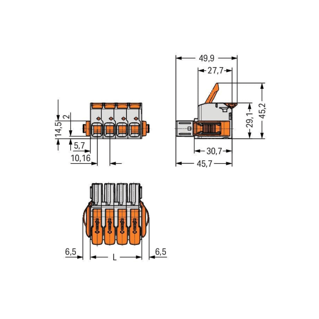 CONECTOR FEMEA DE 1 CONDUTOR 0832-0037 CONECTOR FEMEA DE 1 CONDUTOR 0832-0037