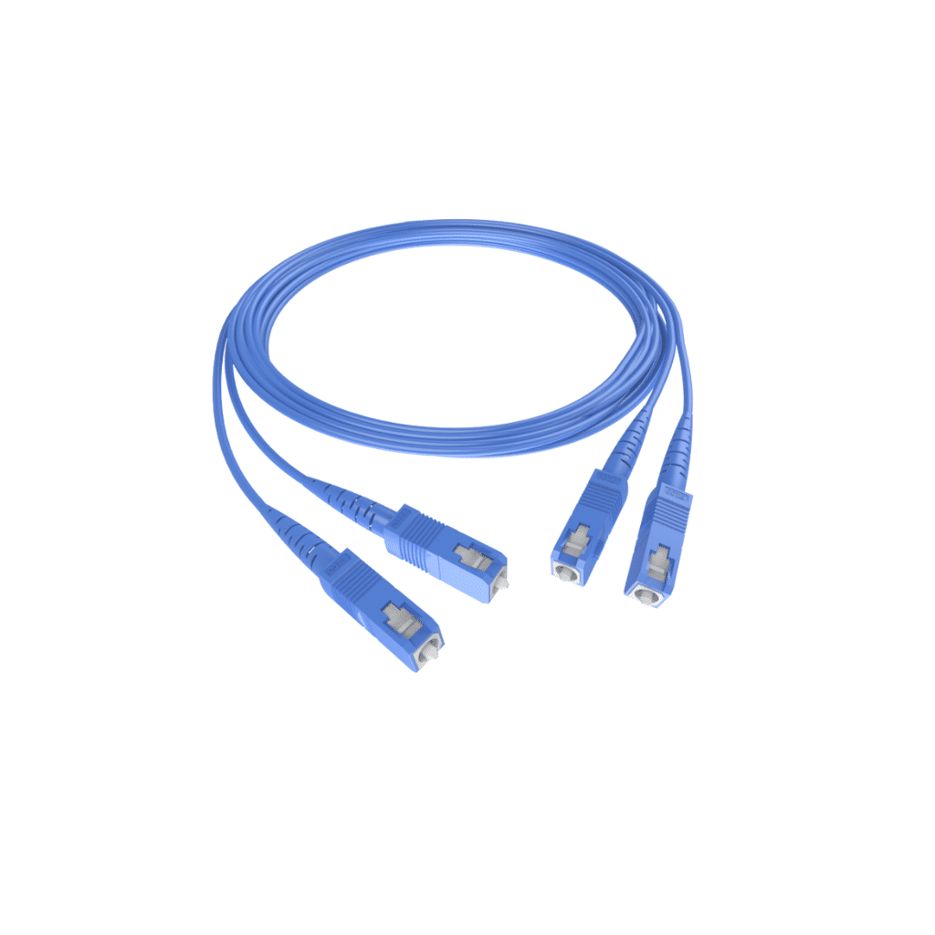 CDS CORDAO OPTICO DUPLEX SINGLE MODE G652-D (20,00 LC UPC/LC UPC 3MM AZUL)