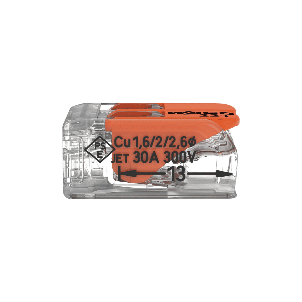 CONECTOR DE EMENDA 2 POLOS 0,5 – 6,0 MM 221-612 CONECTOR DE EMENDA 2 POLOS 0,5 – 6,0 MM 221-612