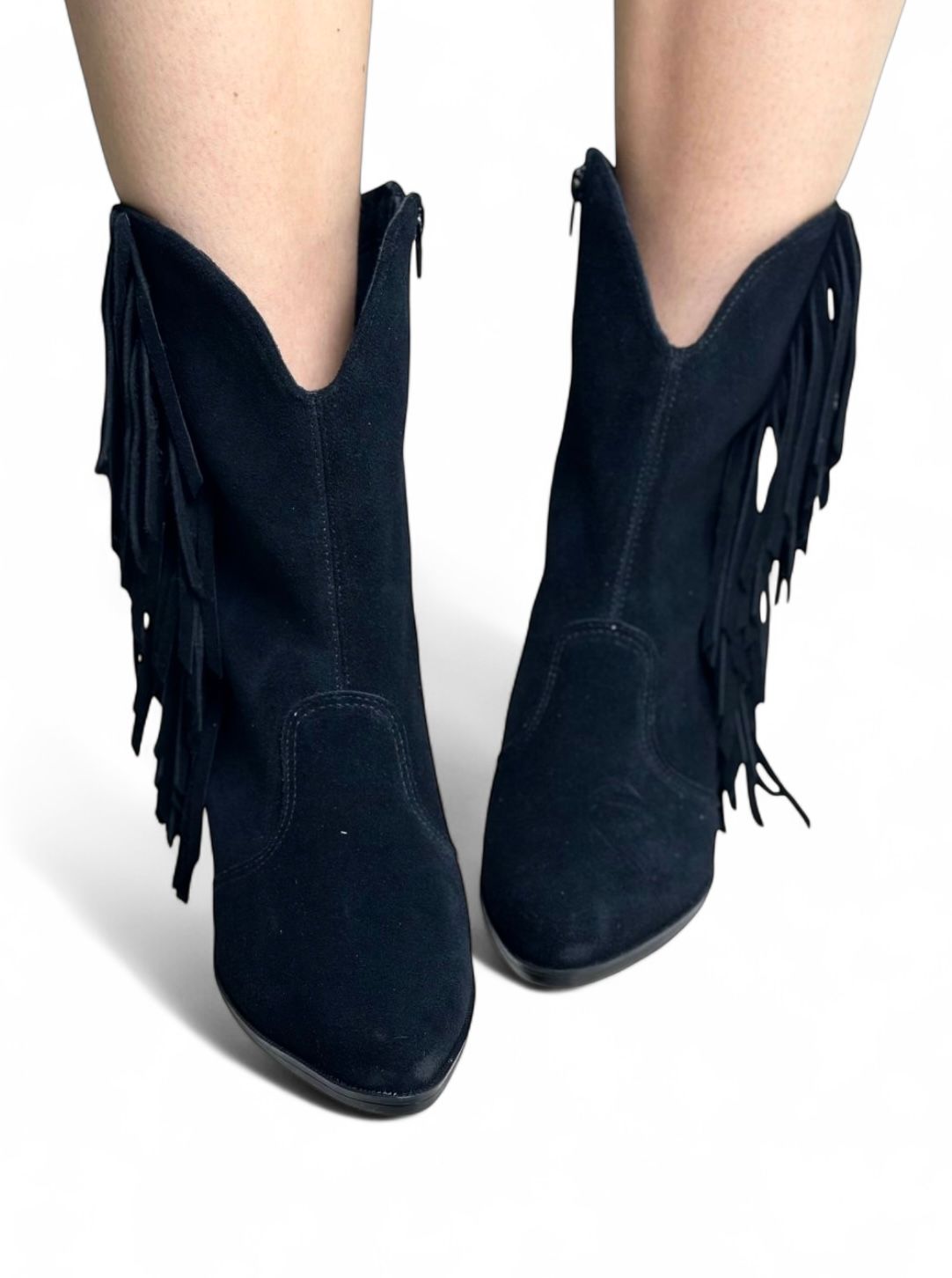 DOTHY - BOTA FRANJAS CAMURÇA PRETA DOTHY - BOTA FRANJAS CAMURÇA PRETA