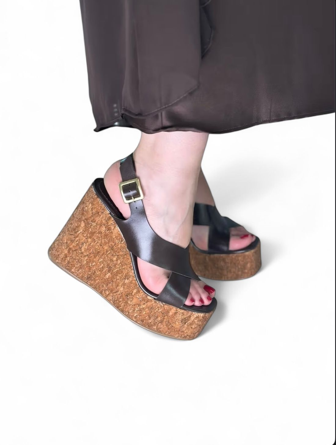 PATY - SANDÁLIA PLATAFORMA CORTIÇA MARROM PATY - SANDÁLIA PLATAFORMA CORTIÇA MARROM