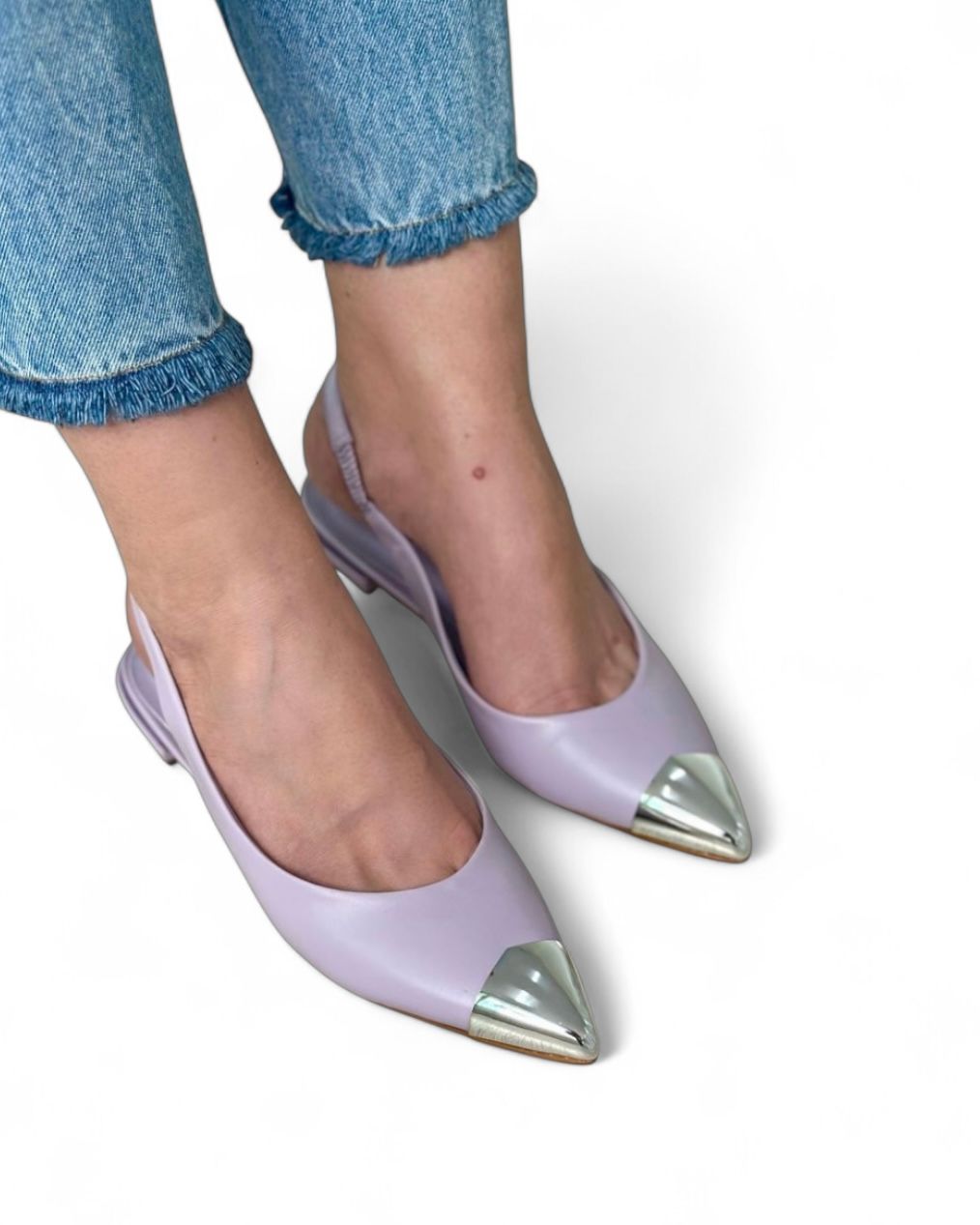 STELLA - SAPATILHA SLINGBACK BIQUEIRA METAL LILÁS STELLA - SAPATILHA SLINGBACK BIQUEIRA METAL LILÁS