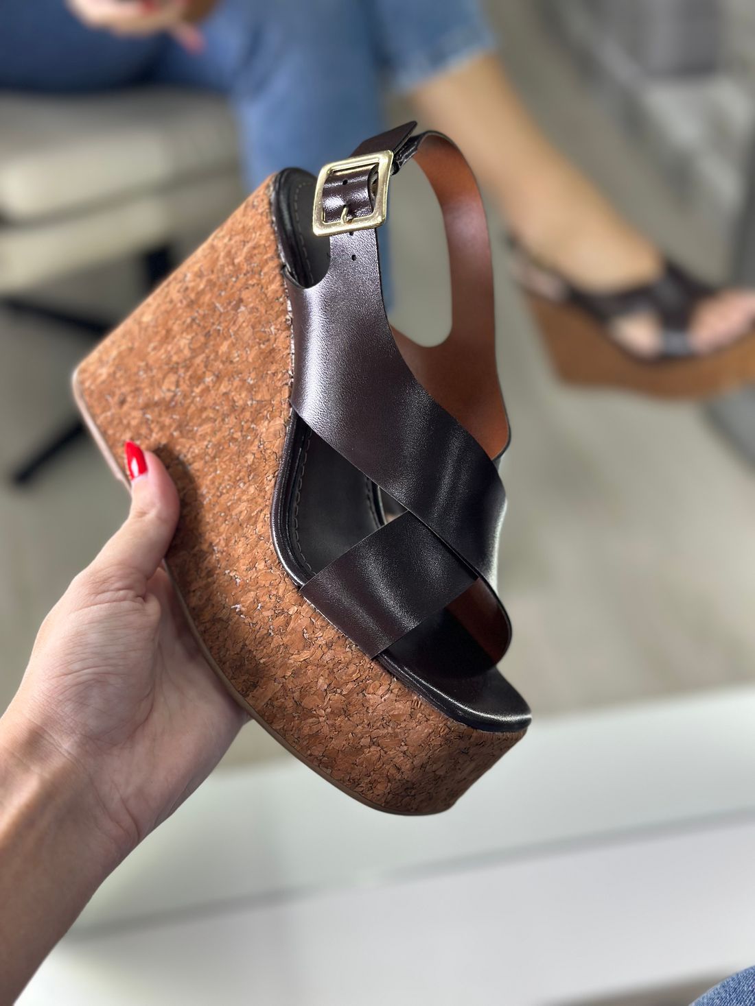 PATY - SANDÁLIA PLATAFORMA CORTIÇA MARROM PATY - SANDÁLIA PLATAFORMA CORTIÇA MARROM