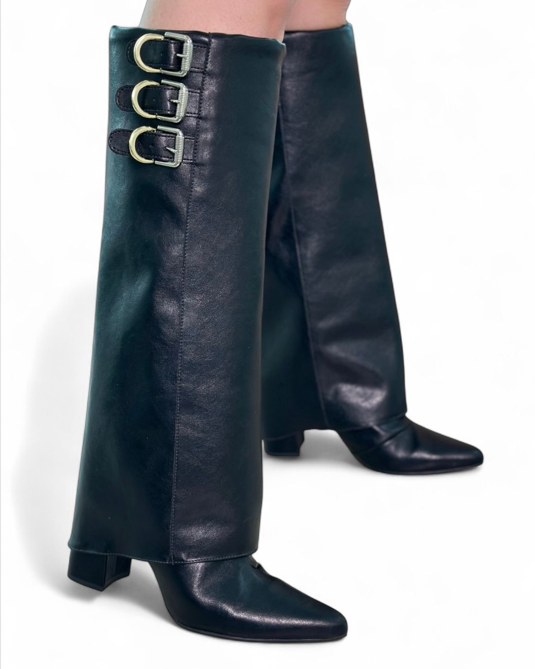 ALDARA - BOTA COURO CANO LONGO PRETA ALDARA - BOTA COURO CANO LONGO PRETA