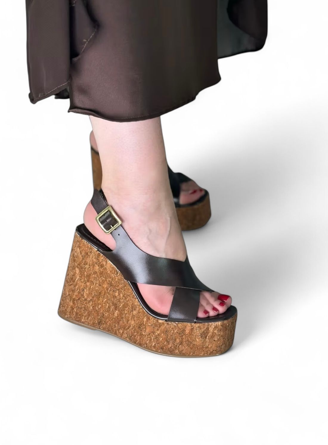 PATY - SANDÁLIA PLATAFORMA CORTIÇA MARROM PATY - SANDÁLIA PLATAFORMA CORTIÇA MARROM