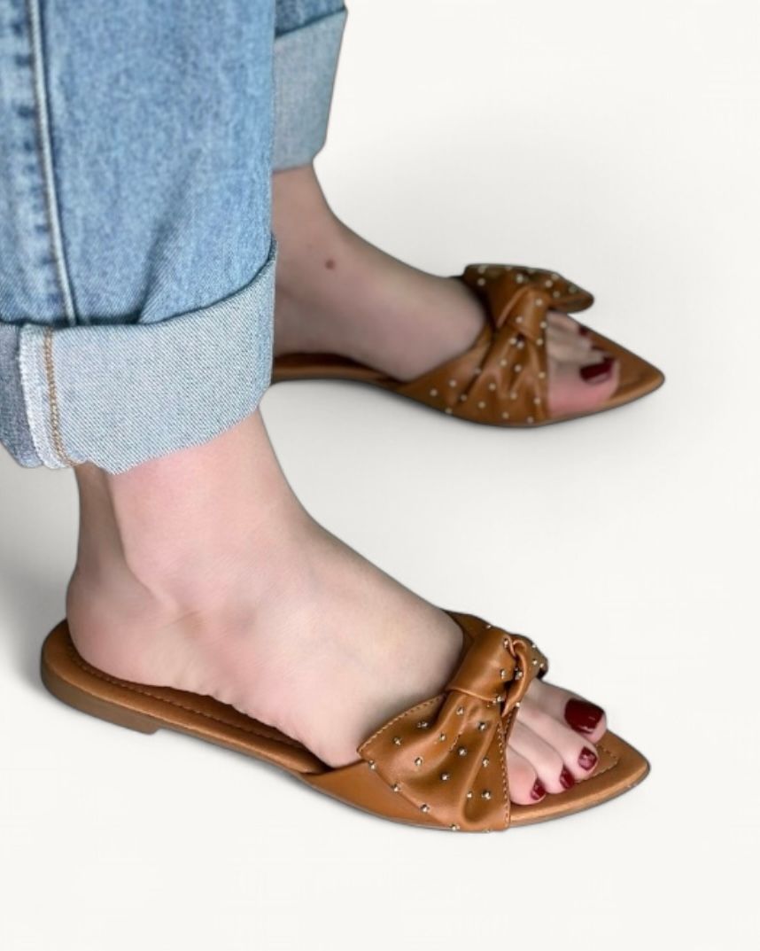 ELOÁ – FLAT RASTEIRA LAÇO CARAMELO ELOÁ – FLAT RASTEIRA LAÇO CARAMELO