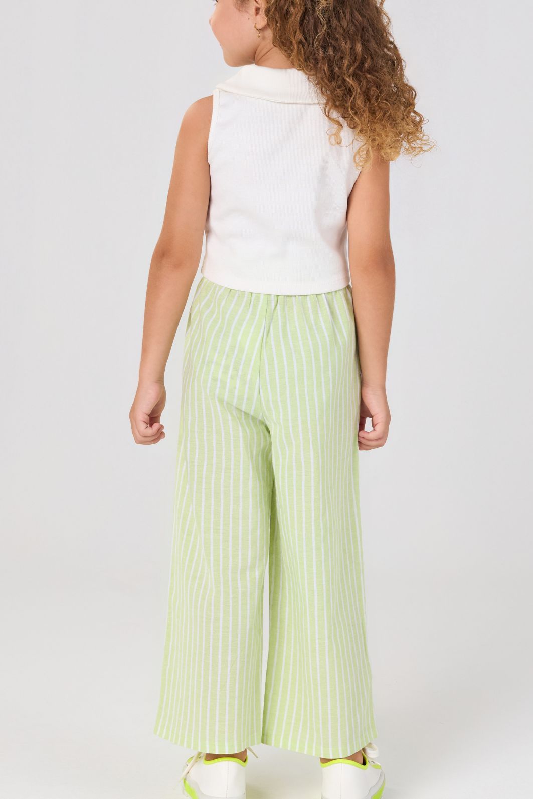 Conjunto regata canelada e pantacourt cambraia florence