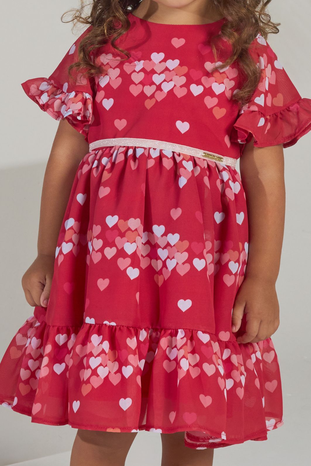 Vestido estampa corações