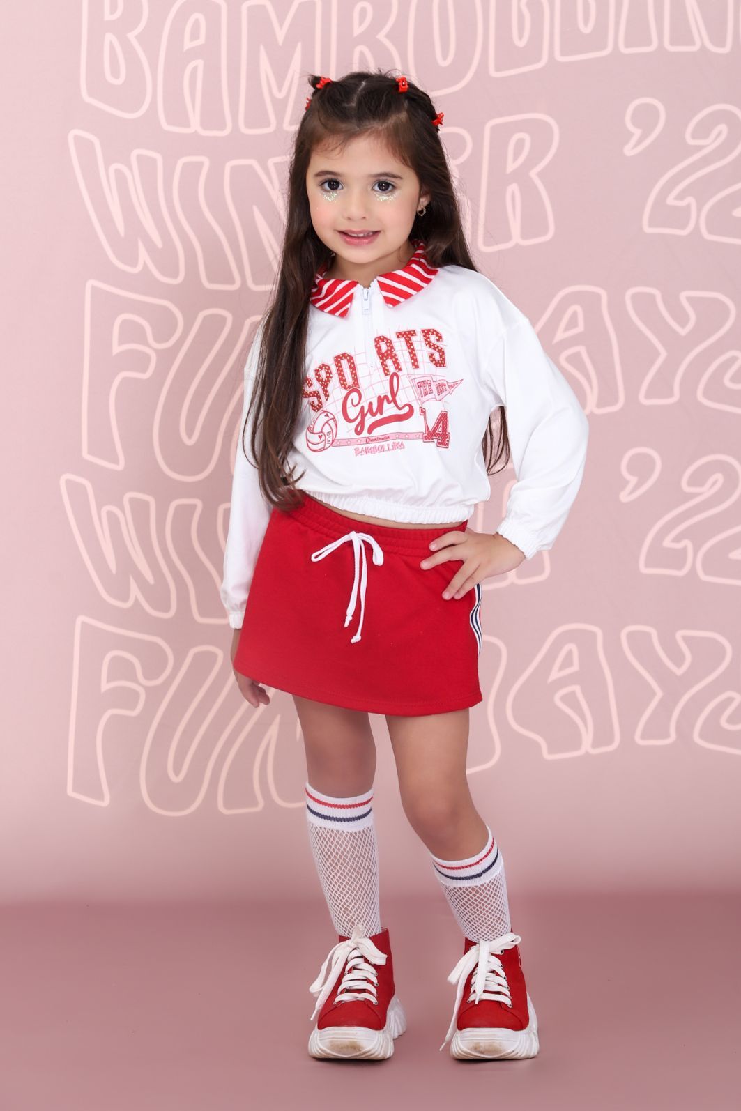 Blusa esportiva com estampa frontal