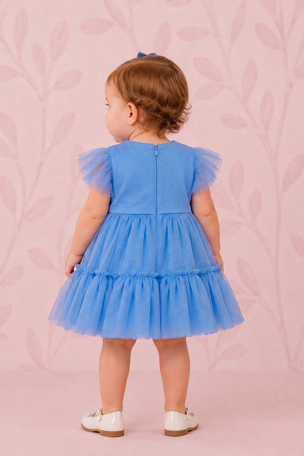 Vestido De Chiffon Com Glitter Vestido De Chiffon Com Glitter