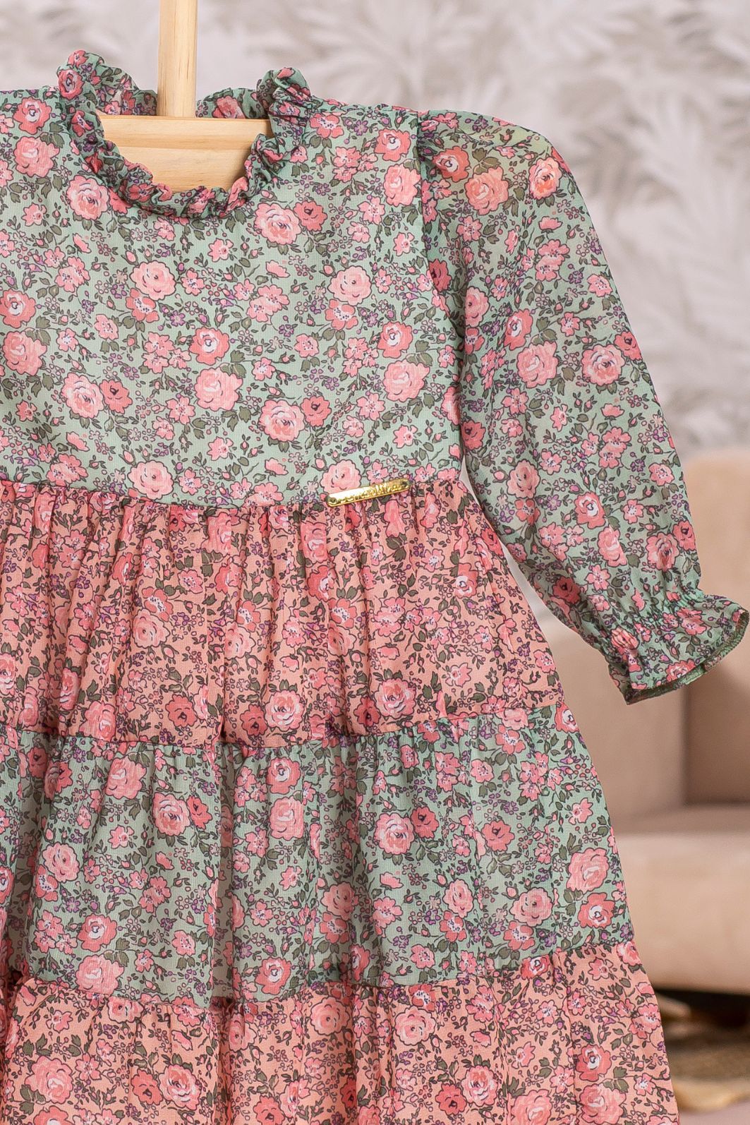 Vestido de siena floral bi colors Vestido de siena floral bi colors