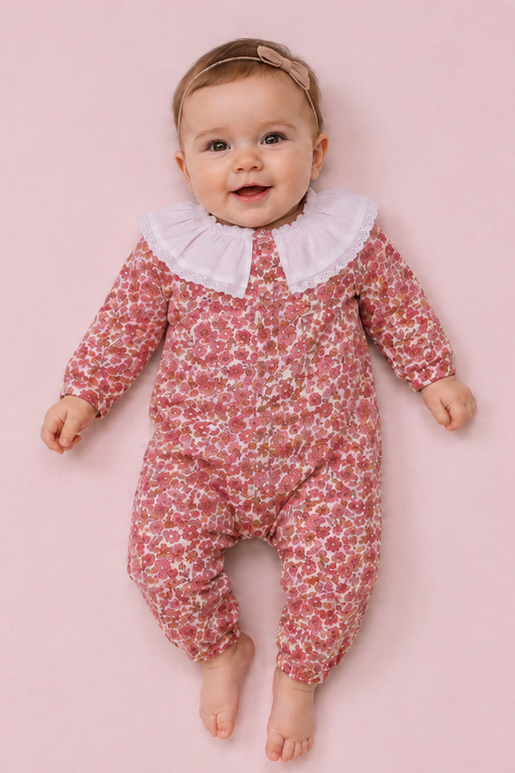 Macacão De Cotton Estampa Floral Liberty
