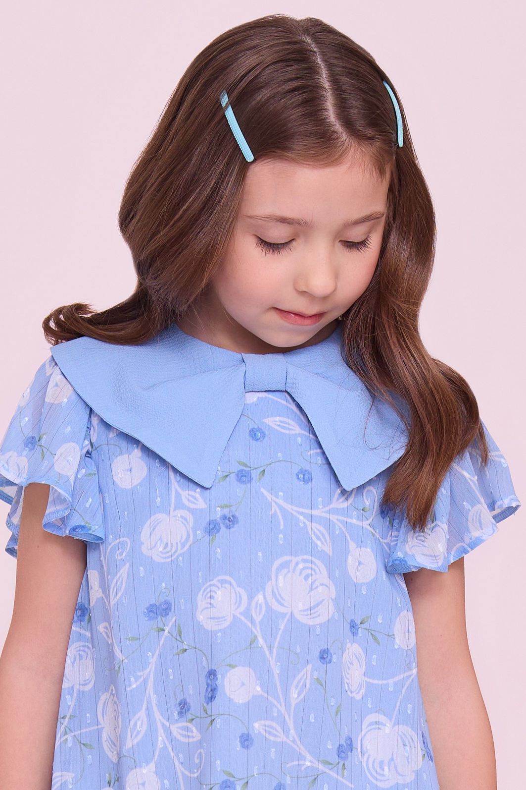 Vestido De Chiffon Estampa Floral