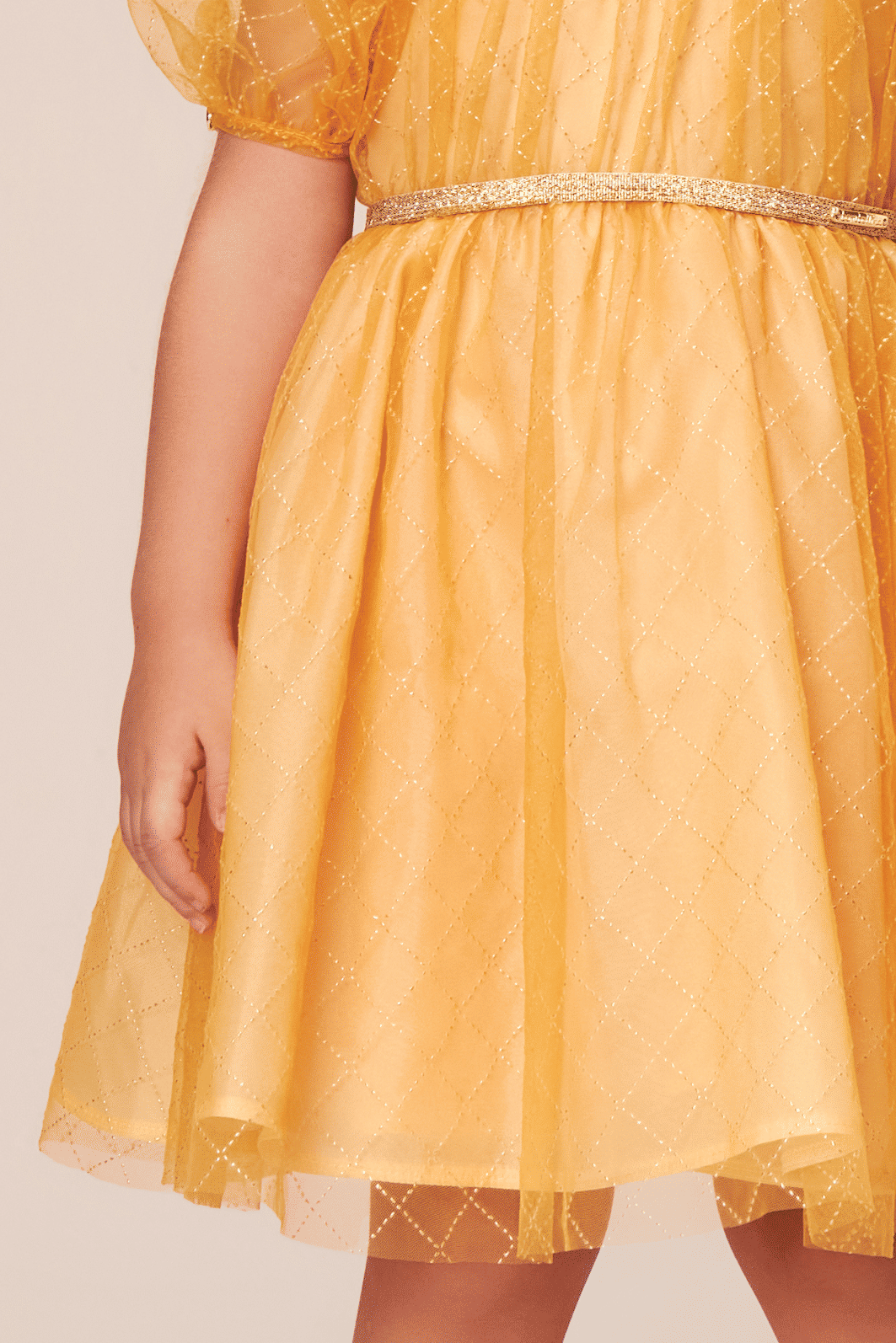 Vestido de tule dourado Vestido de tule dourado