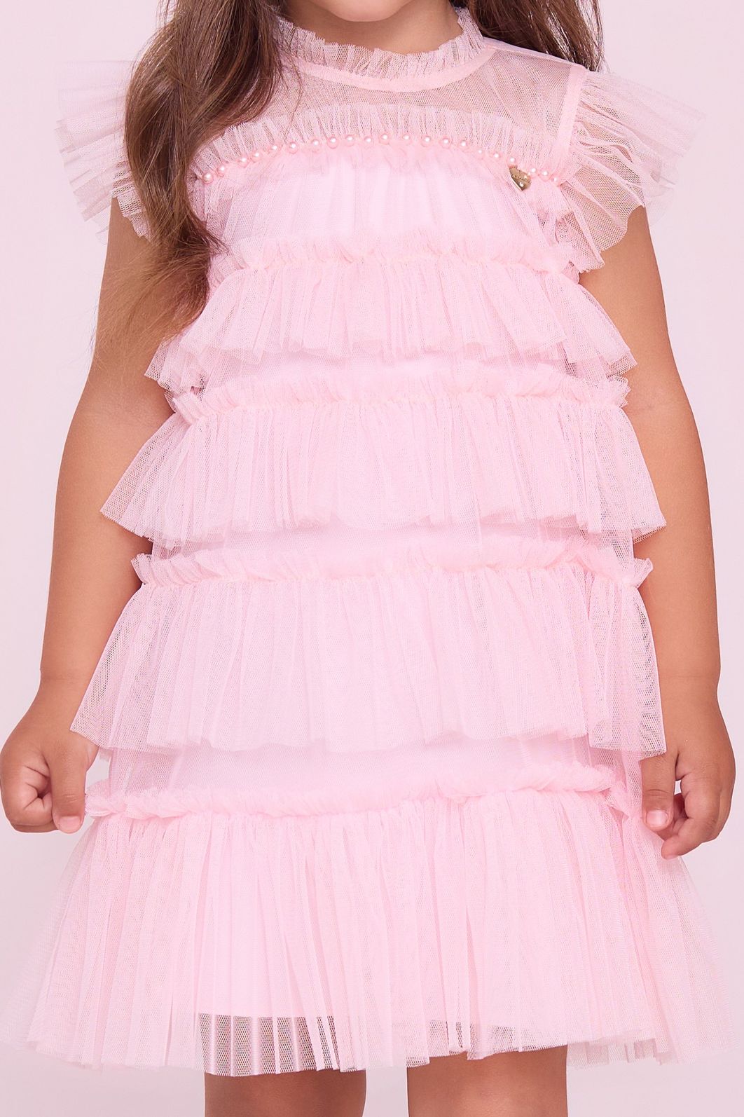 Vestido De Tule Com Pérolas Vestido De Tule Com Pérolas