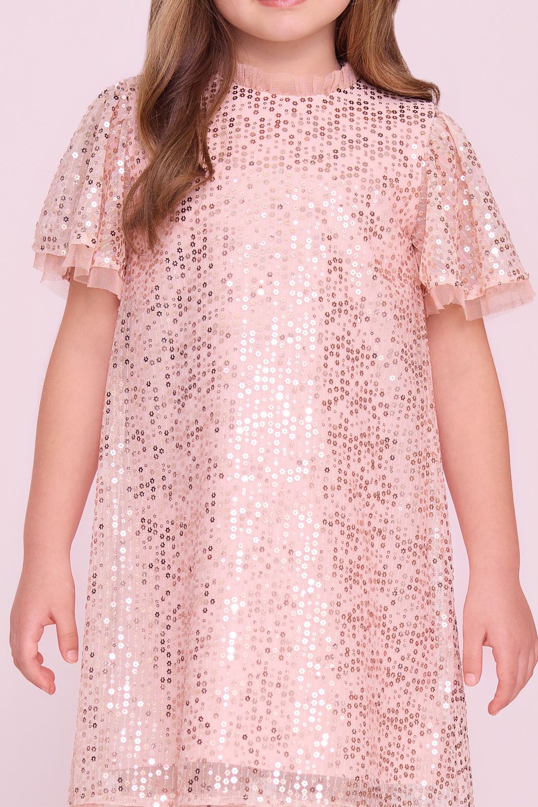 Vestido De Paetê Flores