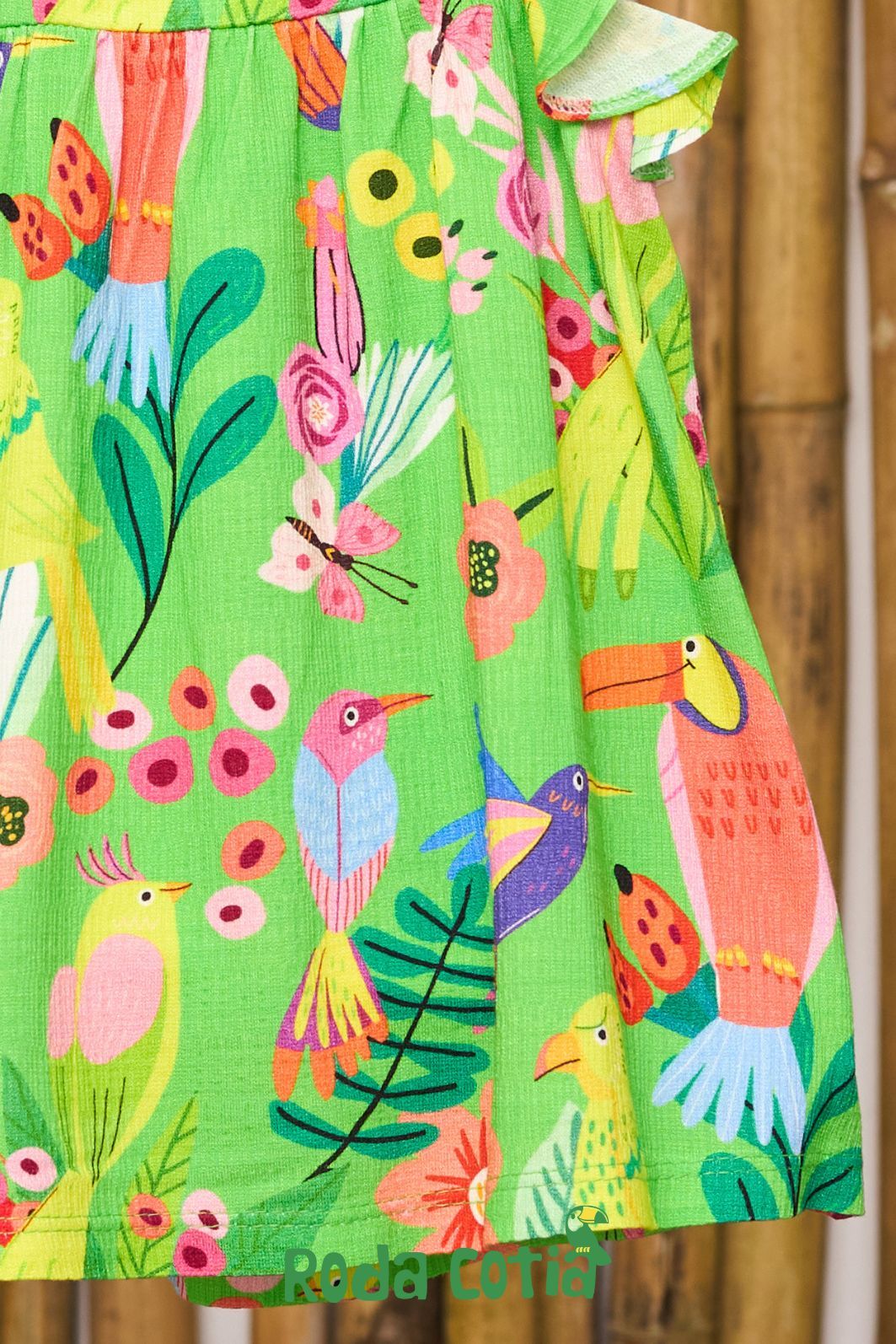 Vestido estampa beija-flores Vestido estampa beija-flores