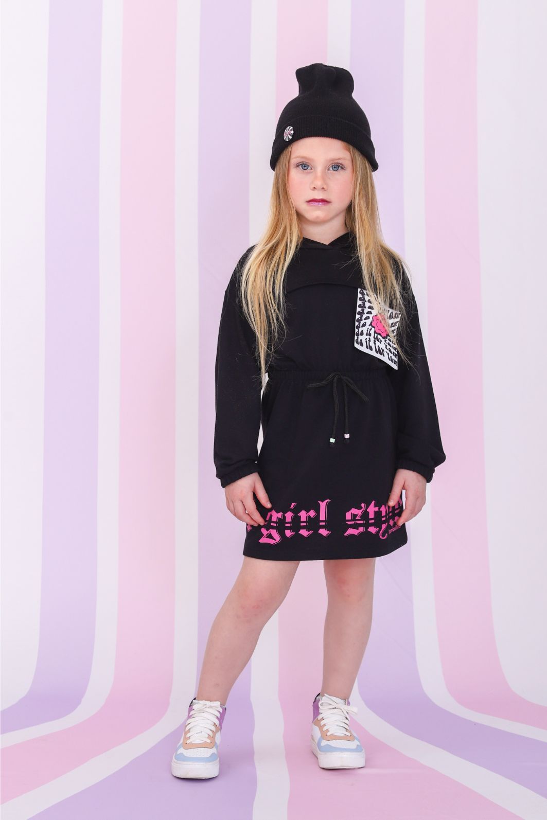 Vestido de moletinho estampado Vestido de moletinho estampado