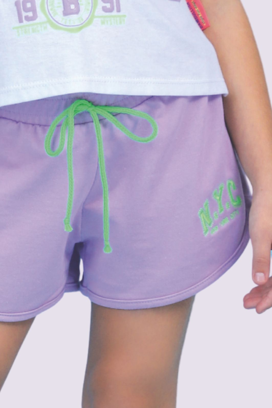 Regata de algodão com estampa em silk Regata de algodão com estampa em silk